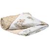 Medi Partners Coperta per Neonata Copertina Neonato per lettino - 100% Cotone 75x100cm naturale Blanket Neonati Invernale Estate Bifacciale Carrozzina Bambino (Safari con Minky beige)