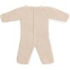 Miniland Pigiama beige lavorato a maglia per bambola da 38 cm. Prodotto in Spagna con tessuto riciclato. Miniland Dolls.