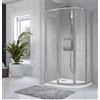 Novellini Star 2.0 R 100 Box Doccia Semicircolare - Cristalli: Acrilico - Profilo: Bianco