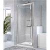 Novellini Star 2.0 Box Su Misura Porta Doccia+Lato fisso sopramuretto - Colore Profilo : Bianco - Cristallo : Acrilico - Misure in larghezza : da 30 a 65.9