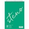 Calligraphe 15372C Lotto da 5 blocchi a spirale verde - A5 14,8x21 cm - 90 Fogli Unies Bianchi - Carta 70 g
