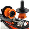 CCYYMOWOK 2pcs nottolini per 390 790 890 990 1050 1090 1190 ADVENTURE 1290 Super Adventure S R 2021 2022 2023 2024 2025 accessori CNC M10 Forcellone per cavalletto alza moto supporti