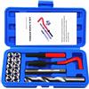 BestsQ 14 pezzi kit di riparazione filettatura trapano Helicoil kit di riparazione manuale compatibile per riparazione auto, dimensioni: M14 x 1,25