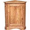 Biscottini Angoliera in Legno masselle 92x50,5x50 cm - Mobiletto in Legno per Cucina e Soggiorno - Angoliera Cucina Made in Italy