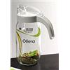 Kasahome Oliera Bottiglia in Vetro - Salvagoccia da Cucina con Coperchio - Dosatore Olio Aceto 1000 ML