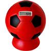 CUCUBA Salvadanaio dei Tifosi a Forma di Pallone Rosso Nero Milan con Contamonete Digitale (17,5x15)