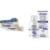 Forhans, Dentifricio Scudo Naturale, Dentifricio in Gel con Lattoferrina, Azione Protettiva, 75 ml & Collutorio Microfiller, Sistema Attivo Remineralizzante, 500 ml