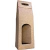 IMBALLAGGI 2000-50 Scatole Portabottiglie Marrone - Scatole di cartone per bottiglie di vino prosecco champagne - Confezione da 1 bottiglia - Ideali per Natale e occasioni speciali