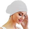 Lin's Liliana Cuffia da nuoto in nylon nero per donna - per capelli lunghi, vestibilità confortevole, regolabile