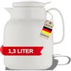 Helios Mondo Push caraffa in plastica, plastica, White, 1,3 L