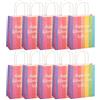 Idena 90058 - Borsa regalo arcobaleno, 10 pezzi, da portare con sé, borsa regalo, compleanno
