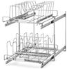 Home Zone Living Organizer estraibile per armadio da cucina con due ripiani, 38,1 cm di larghezza x 50,8 cm di profondità