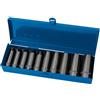 Draper Expert 38369 - Set di chiavi a bussola metriche Hi-Torq, attacco quadro da 1/2, 10 pezzi, colore: nero