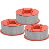 MAOZHOU Bobina a Filo per Tagliabordi,3 Pezzi Φ1.6mm 8m F016800175 Bobina di Ricambio Nylon,Bobine per Bosch Art 23 26 EasyTrim Art 23 26 30 COMBITRIM Decespugliatore