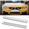 TTCR-II 1 Paio Strisce della Griglia Compatibile con BMW Serie 1 2 3 4 5 6 7 F20 F21 F22 F23 F30 F31 F32 F33 F36 G30 G32 G11 G12 G14, Emblema della Inserti Griglia Trim(Bianco)