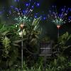 iFalarila 2 Pezzi Luci Solari Esterno-8 Modalità Firefly Lights Solar Outdoor 1200mAH Pannelli Solari, Decorazioni per il Giardino per il cortile, il sentiero, il giardino, il patio-Multicolore