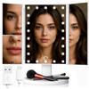 Retoo Specchio cosmetico a LED, 2x3xingrandimento, con interruttore touch, specchio a LED, girevole a 180°, luminosità, illuminazione a specchio per cosmetici, orientabile