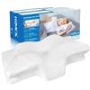 HOMCA Cuscino Cervicale Ergonomico Cuscino in Memory Foam Ortopedico Cervicale per Dolore al Collo Cuscino Ergonomico per Dolore alla Spalla Cuscino di Sostegno del Collo, 60 * 35 * 11/13cm