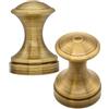 Fuxxer 2 ganci per asciugamani in ottone massiccio, design classico, 39 x 27 mm, bronzo