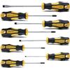 CCLIFE Set di 8 Cacciaviti Magnetici CR-V: 4 a Testa Piatta, 2 a Croce, 2 Pozidriv Con Valigetta