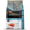 BRAVERY Crocchette salmone per gatti adulti, 2 kg
