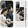 Yoedge Custom Cover Personalizzata Custodia per Samsung Galaxy S20 FE /S20 Lite 6,5 Personalizzato con Foto Testi,Silicone Personalizza Case Immagine Personalizzabili Case per Samsung S20 FE,Bianco