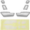 SG Store Set con 6 copri pulsanti di regolazione del sedile della portiera, compatibile con Mercedes Classe ML W166/Classe B W246/Classe C W204 tappi per pulsante di regolazione del sedile