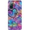 MUTOUREN Cover per Samsung Galaxy S20 FE 4G/5G Custodia in Silicone TPU Trasparenti Ultra Sottile Antigraffio Antiurto Protettivo Case con Pellicola Proteggi Schermo, Cielo Stellato e Dolce Cuore