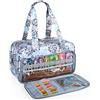 CURMIO Borsa porta filati, borsa tote per uncinetto, progetto di lavoro a maglia e accessori, ideale per principianti all'uncinetto e amanti del lavoro a maglia, solo borsa, Dente di leone