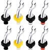 YANJINGHE SDFSA Tappo per Bottiglie di Vino, 8 Pezzi Bottiglie Tappi di Bottiglia, Tappi per Bottiglie di Vetro, Prova di Perdita Tappi per Vino in Silicone, con Cavatappi, per Sigillare Vino, Soda, Olio