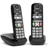 Gigaset E270 Duo Telefono DECT Identificatore di chiamata Nero