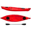 Big Mama Kayak Canoa 1 posto Privat 2.0 Big Mama Kayak 295 cm + 2 gavoni + 1 pagaia in omaggio (PACK 1) - ROSSO