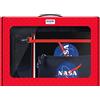 Dohe - Valigetta regalo - Zaino, Raccoglitore ricambio e Astuccio triplo - Nasa - Logo