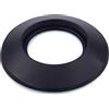 Nova italf Rosone colore NERO in E.P.D.M. per canna fumaria stufa a pellet legna gas Rosetta di Copertura per tubi (NERO D80mm)