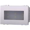 Ettroit Segnapasso Led 3 moduli 2,4W da incasso per scatola 503 bianco IP20 Bianco freddo 6000K compatibile anche con BTicino Livinglight