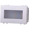 Ettroit Segnapasso Led 3 moduli 2,4W da incasso per scatola 503 bianco IP20 Bianco caldo 3000K compatibile anche con BTicino Livinglight