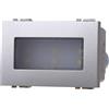 Ettroit Segnapasso Led 3 moduli 2,4W da incasso per scatola 503 grigio IP20 Bianco freddo 6000K compatibile anche con BTicino Livinglight