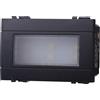 Ettroit Segnapasso Led 3 moduli 2,4W da incasso per scatola 503 nero IP20 Bianco freddo 6000K compatibile anche con BTicino Livinglight