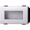 Ettroit Segnapasso Led 3 moduli 2,4W da incasso per scatola 503 grigio IP20 Bianco caldo 3000K compatibile anche con BTicino Matix