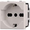 Ettroit Presa Schuko bipasso 16A bianca compatibile anche con BTicino Axolute