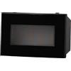 Ettroit Segnapasso Led 3 moduli 2,4W da incasso per scatola 503 nero IP20 Bianco caldo 3000K compatibile anche con BTicino Axolute