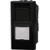 Ettroit Presa Dati LAN RJ45 CAT 6 UTP nera compatibile anche con BTicino Axolute