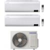 Samsung Climatizzatore Condizionatore Dual 12+12 SAMSUNG WINDFREE ELITE Da 12000+12000 Btu Gas R32 con Wifi