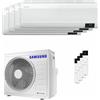 Samsung Condizionatore Samsung Windfree Elite 2023 quadri split 7000+7000+7000+12000 BTU inverter A++ wifi unità esterna 8 kW codice prodotto AJ080TXJ4KG/EU/AR07CXCAAWKNEU_3/AR12CXCAAWKNEU_1