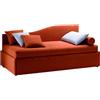 Samoa Letto singolo TWICE CENTRALE SAGOMATO imbottito con rete da 90x200/210 cm