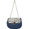SwankySwans Sara - Borsa a tracolla vintage in denim e pizzo, Bianco (Bianco (Crema)), Taglia unica