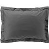 douceur d'intérieur, Federa per cuscino (50 x 70 cm) Percaline Acciaio, Percaline in Cotone