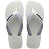 Havaianas Dual, Infradito Uomo, White/Ice Grey, 43/44 EU