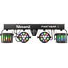 Beamz PartyBar2 Barra d'illuminazione 2PAR 12x1W RGBW 2 derby DMX IR + treppiedi