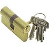 TESA ASSA ABLOY 52003040L Cilindro europeo TE5, 30 x 40 mm, finitura ottone, per serrature a profilo europeo per porte residenziali e commerciali, installazione semplice dall'esterno con una sola vite